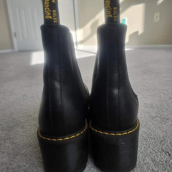 Dr. Martens Black Leather Boots - Picture 4 of 10